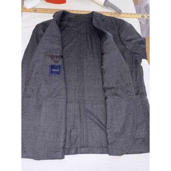 Proper Cloth Summer Sport Coat Men's 56 Tropical Wool Drago Slate Herringbone - Picture 6 of 12